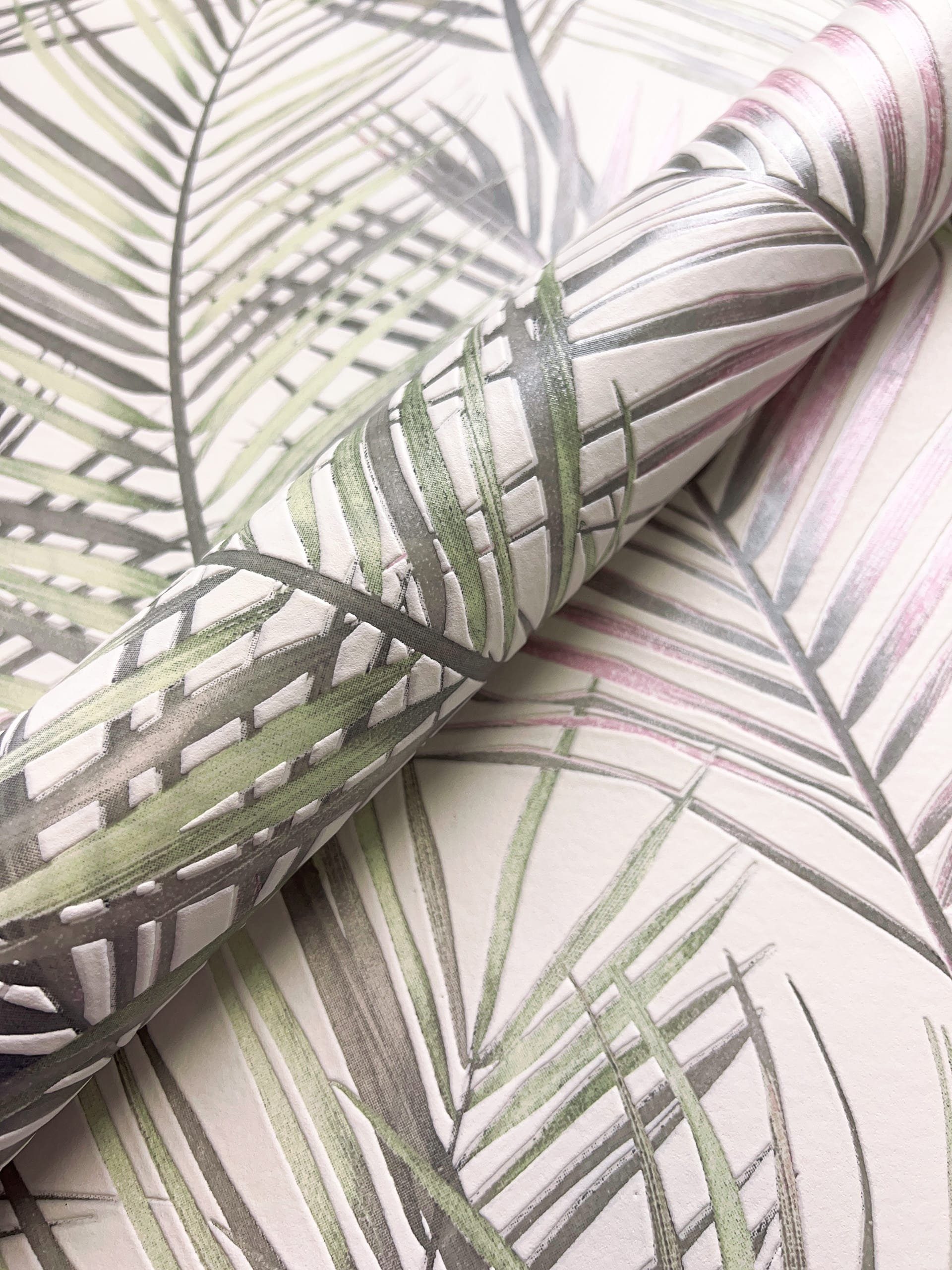 Newroom Vliestapete, Hellgrau Tapete Modern Dschungel - Mustertapete Blumen günstig online kaufen