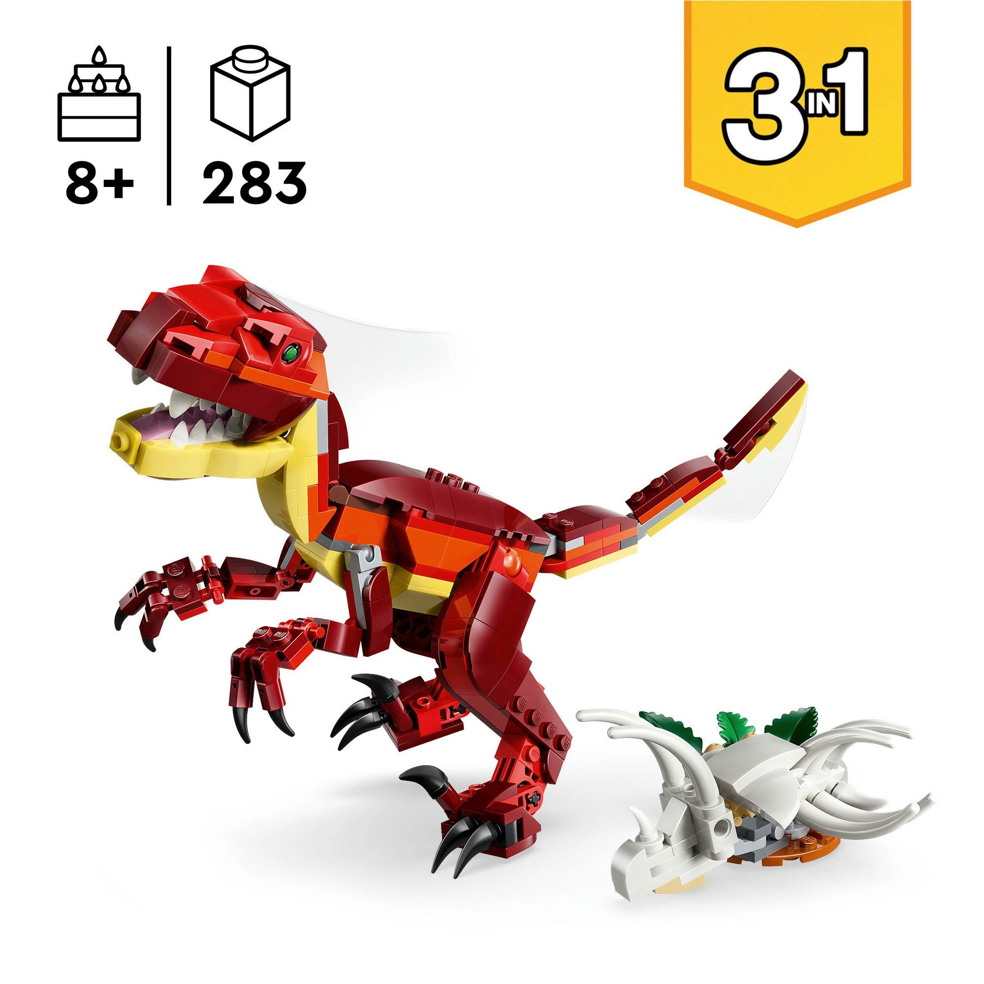 LEGO® Wilder Dinosaurier (31379), LEGO Creator Konstruktionsspielsteine, (283 St), Made in Europe