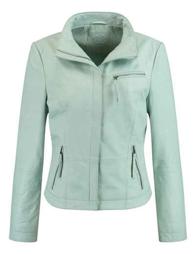 GERRY WEBER Lederjacke • Bikerjacke • Figurbetont geschnitten