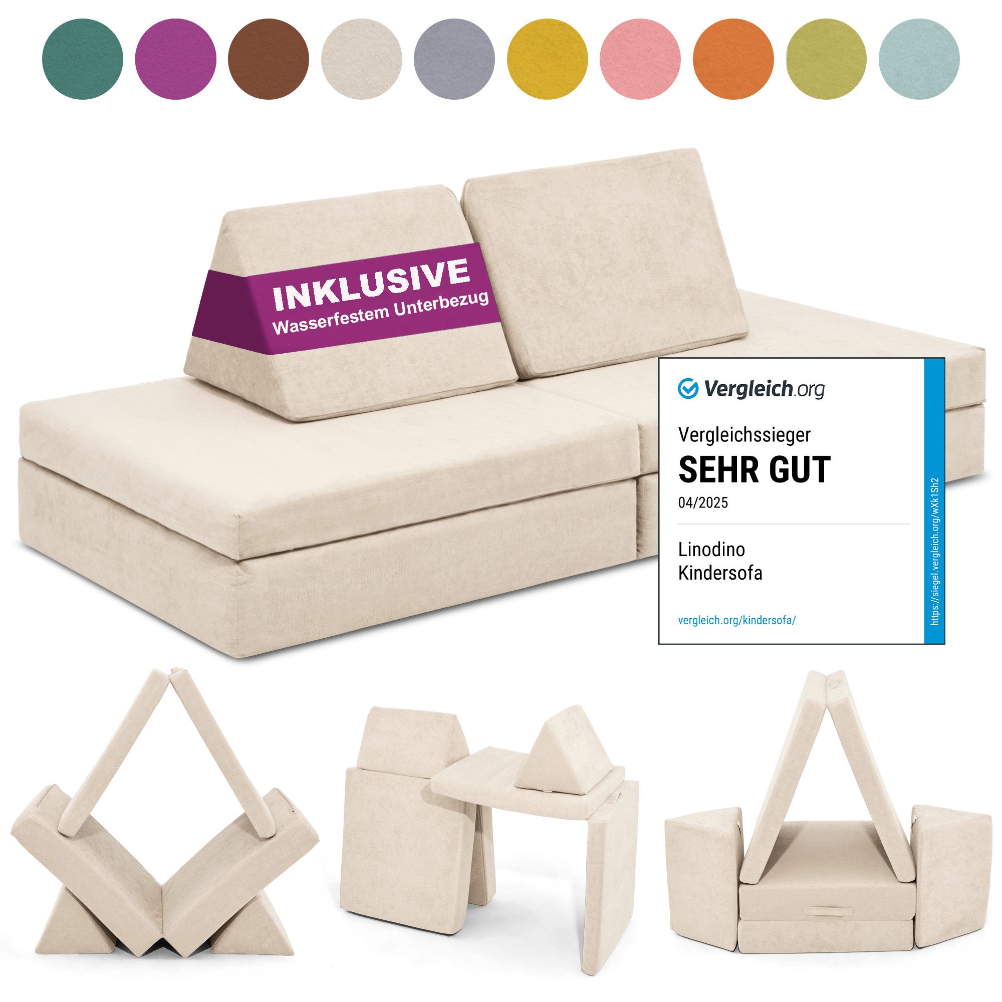 Linodino Kindersofa Spielsofa I aus Schaumstoff günstig online kaufen