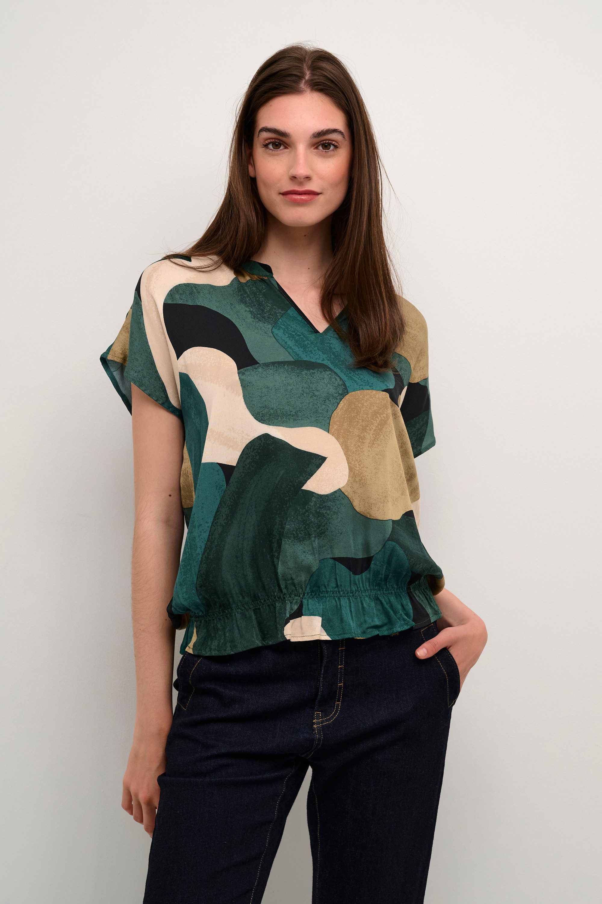 Culture Kurzarmbluse Kurzarm-Bluse CUdana günstig online kaufen