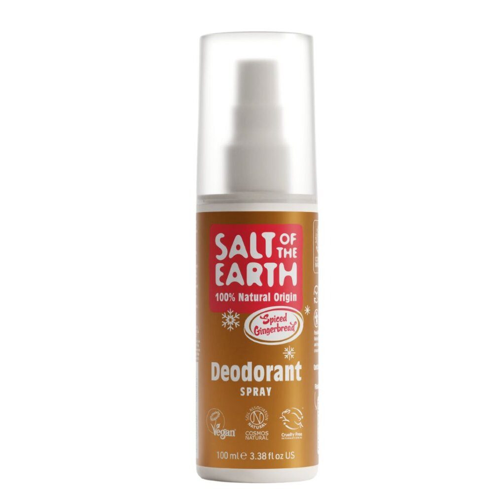 Salt of the earth Deo-Spray Natürliches Deo-Spray Gewürz-Lebkuchen (Deo-Spray) 100 ml