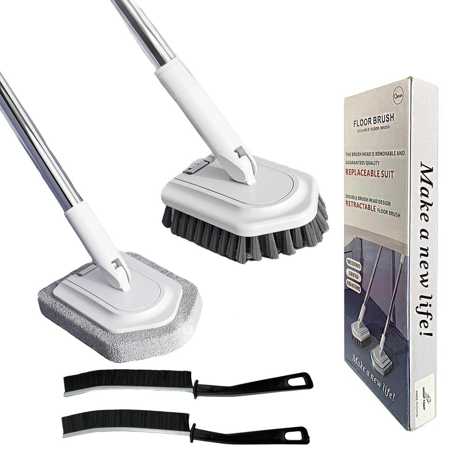 LuxusKollektion Reinigungsbürsten-Set Bodenbürsten-Set mit langem Stiel, (1-tlg)