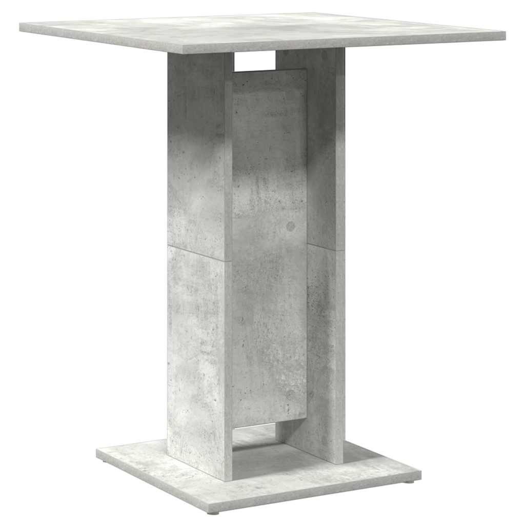 furnicato Bistrotisch Betongrau 60 x 60 x 75 cm aus Holzwerkstoff (1-St), Stabiler Esstisch mit einfacher Reinigung für Ihr Zuhause