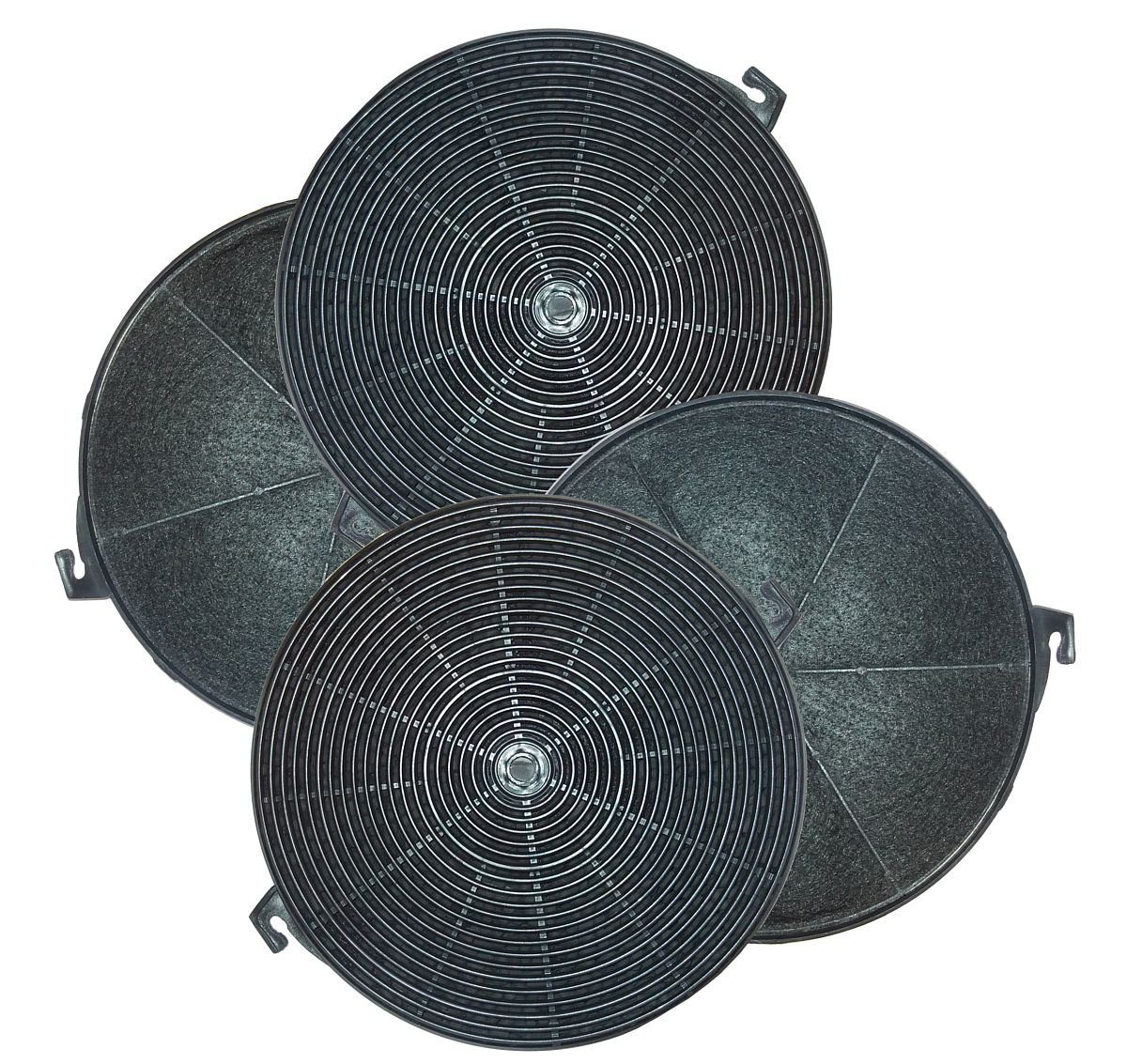 Aktivkohlefilter 4 Stück rund 210x18mm - 21/S, OK6, OK9 passend für Mastercook Baumatic