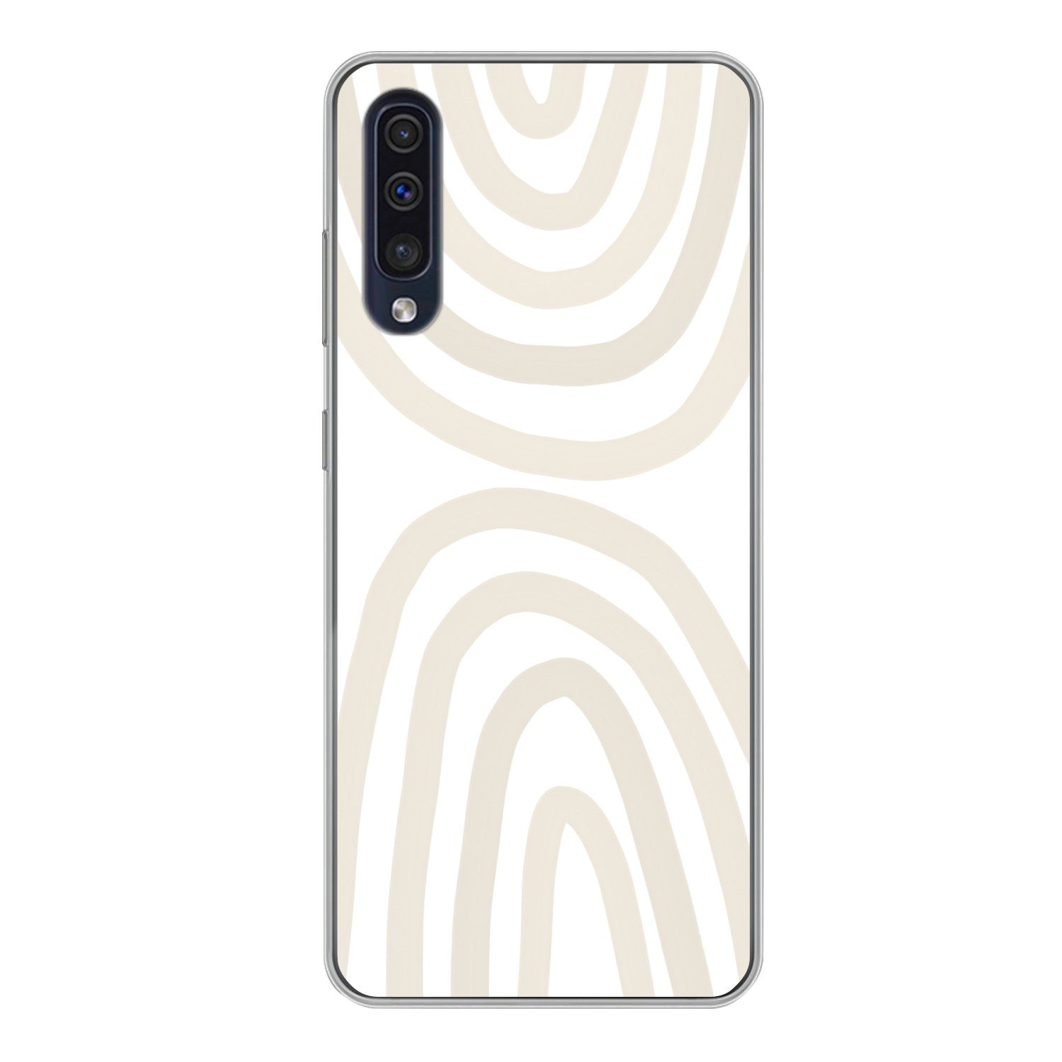 MuchoWow Handyhülle für Samsung Galaxy A50 Regenbogen - Pastell - Design - Abstrakt, Smartphone-Bumper, Print, Handy Schutzhülle Dünn