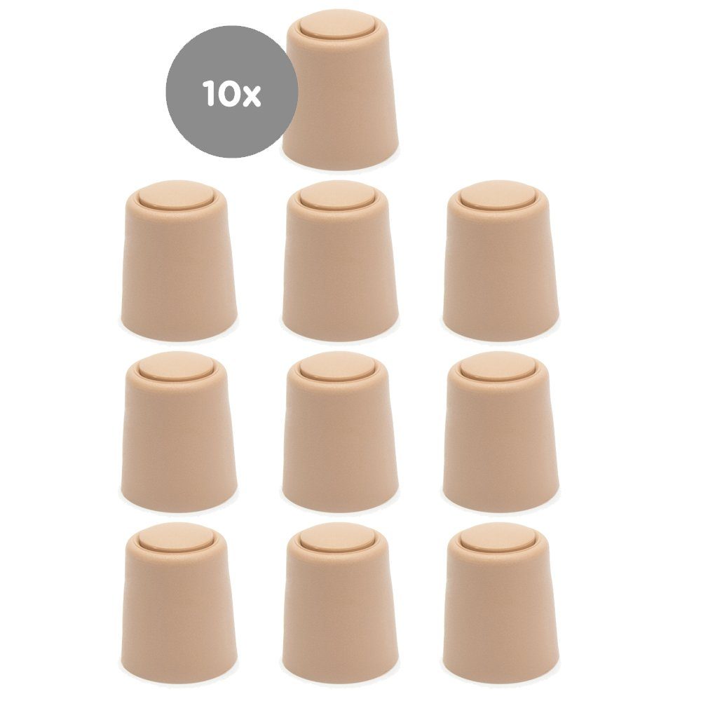 sossai® Türstopper Bodenstopper / Wandstopper NTS2 - BERND (10 St), Farbe: Beige
