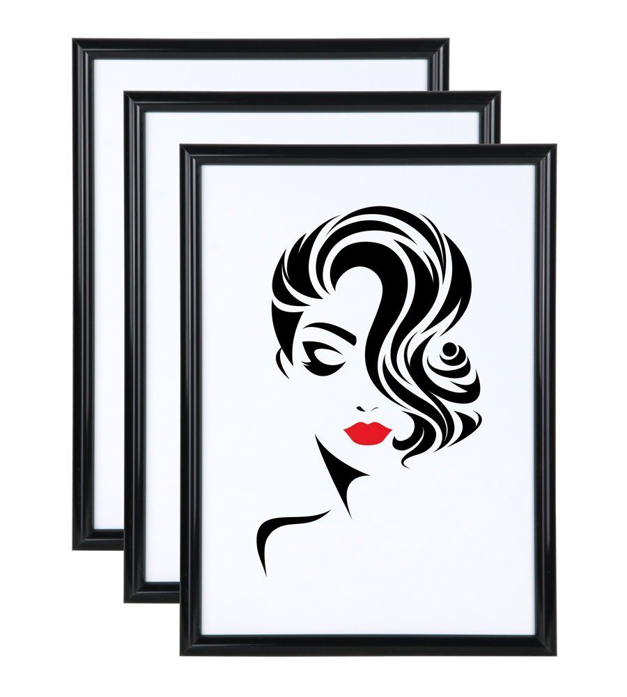 IDEAL TREND Bilderrahmen 3er 5er Set Classic Leichter Kunststoff Bilder Fot günstig online kaufen