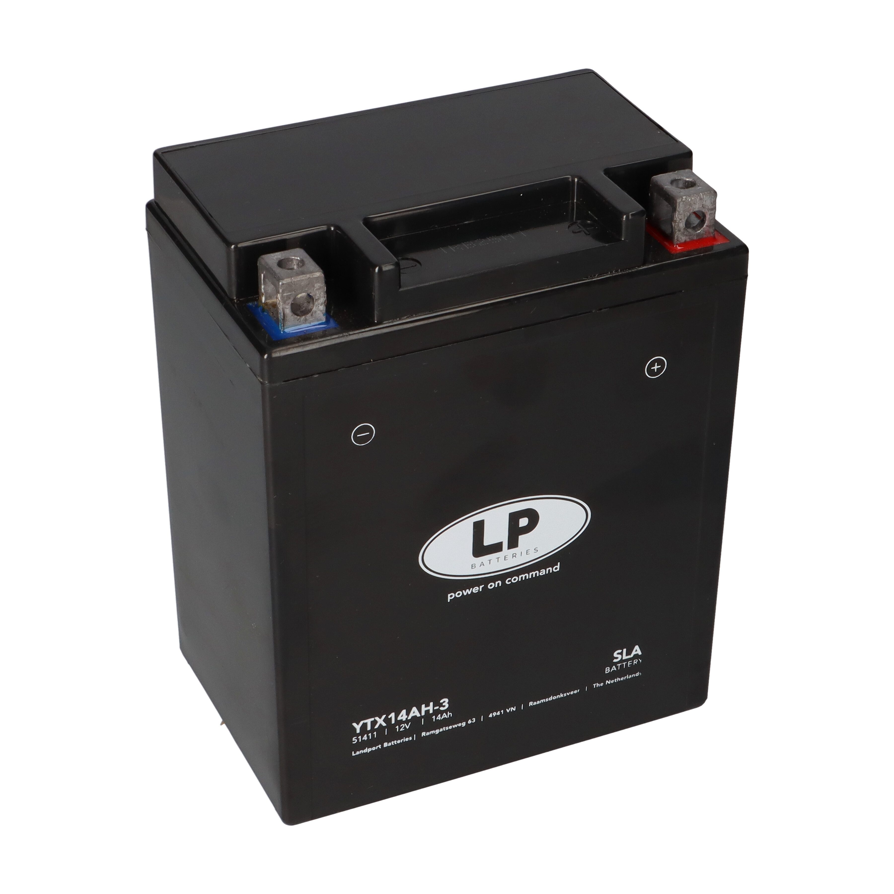 Batterie AGM SLA 12V 14Ah für Motorrad Startbatterie MS LTX14AH-3 Bleiakkus