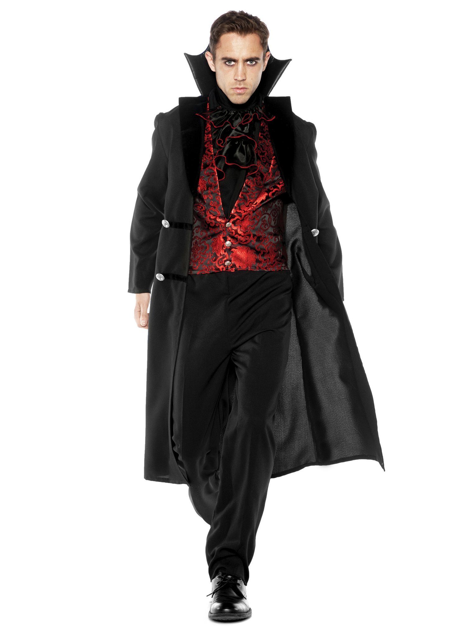 Underwraps Kostüm Gothic Vampirlord Kostüm, Vampirkostüm für barocke Blutsauger
