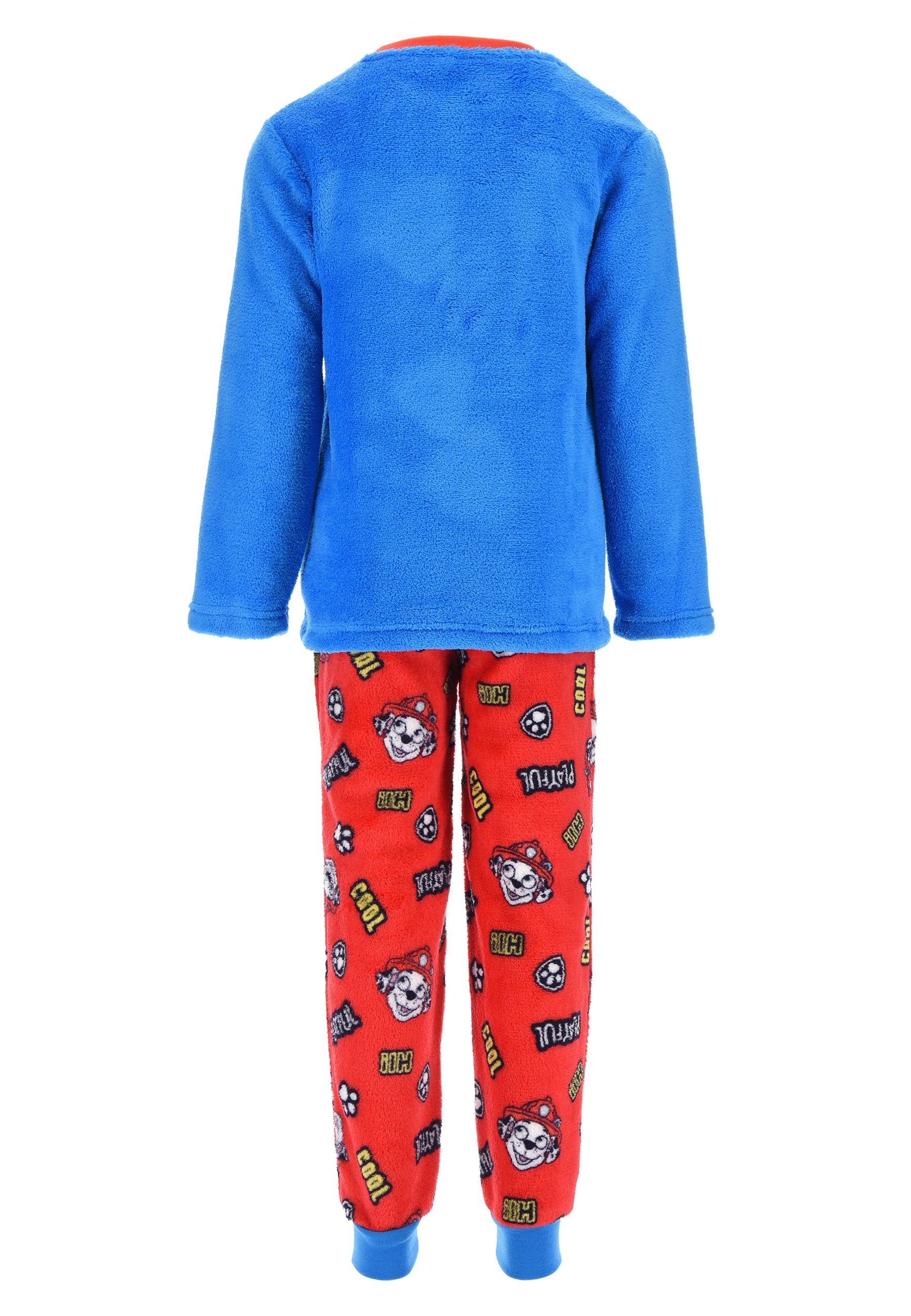 PAW PATROL Schlafanzug Marshall Jungen Pyjama Langarm Shirt + Schlafhose (2 tlg)