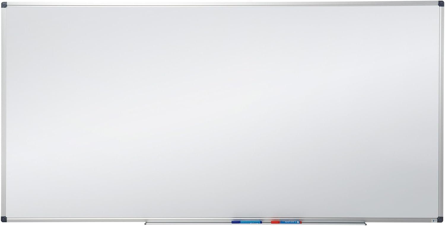 Karat Wandtafel Whiteboard, verschiedene Größen, Kratzfest & Ablageschale Lackiert für Magnettafel, Marker