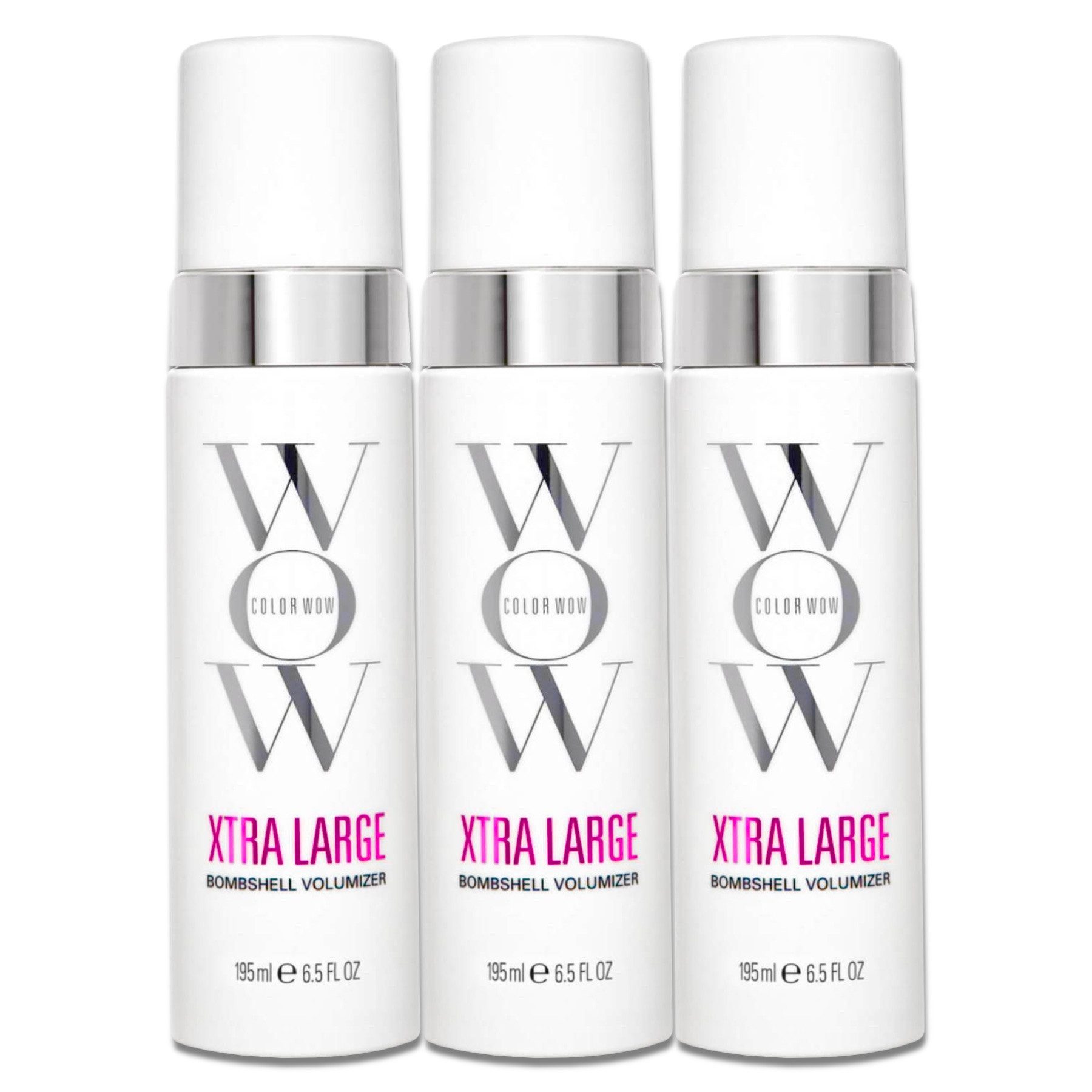 COLOR WOW Haarschaum Xtra Large Bombshell Volumizer Haar Schaumfestiger Haarstyling, 3-tlg., Haarpflege, Haarschaum, Haarfestiger, Haarstyling