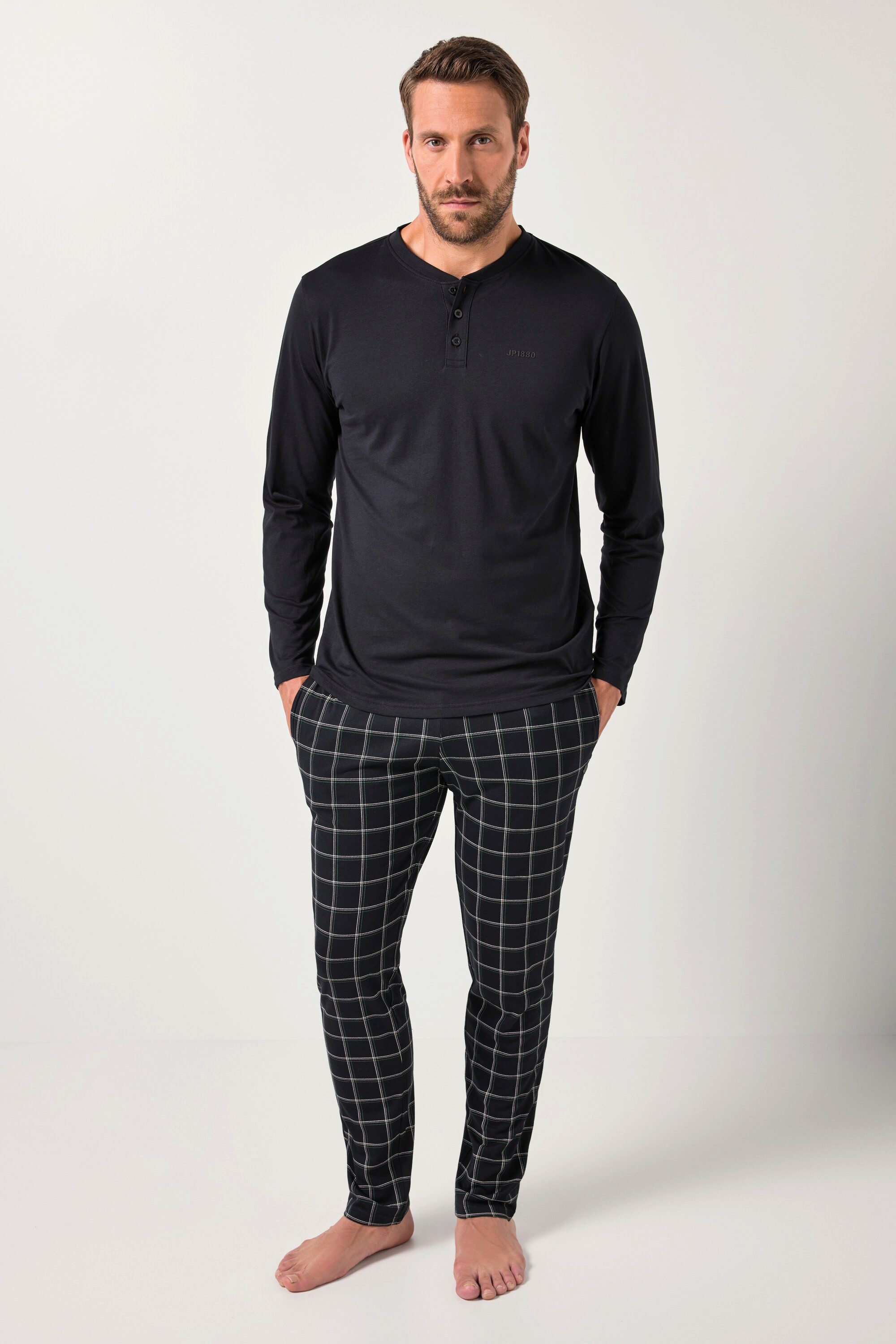 JP1880 Schlafanzug JP1880 Schlafanzug Homewear Zweiteiler Karohose