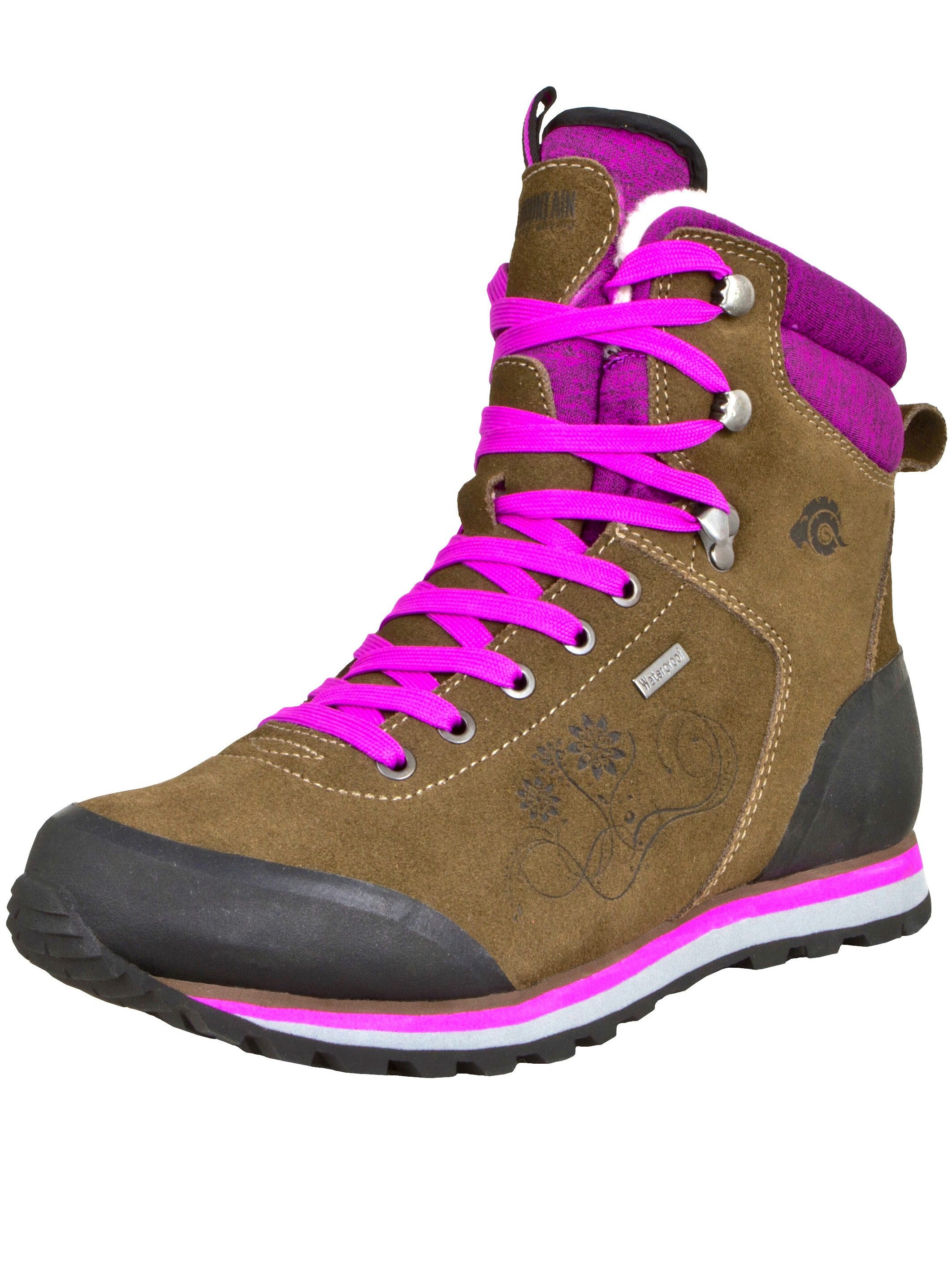 GUGGEN Mountain Damen Winterstiefel Wanderstiefel Wanderschuhe Fellstiefel HPM59v2 Winterstiefel wasserdicht – Bild 4 von 5