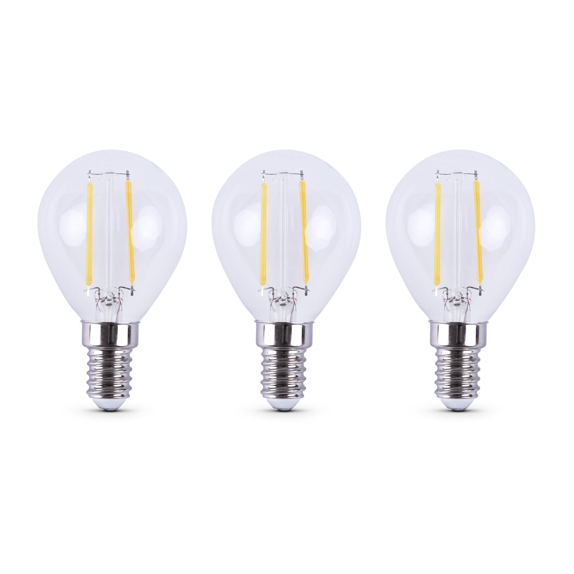 Bestlivings LED-Leuchtmittel 77202 Glühbirne, E14, 2700K Warmweiß, Retrolicht Warmweiß LED-Birne Glühlampe 3 St