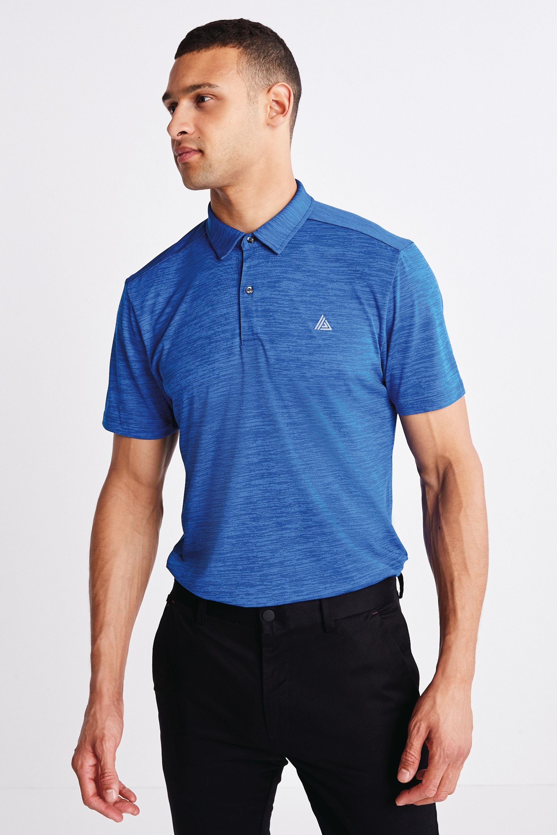 Next Poloshirt Next Golf Active Blue Polohemd (1-tlg) Cobalt