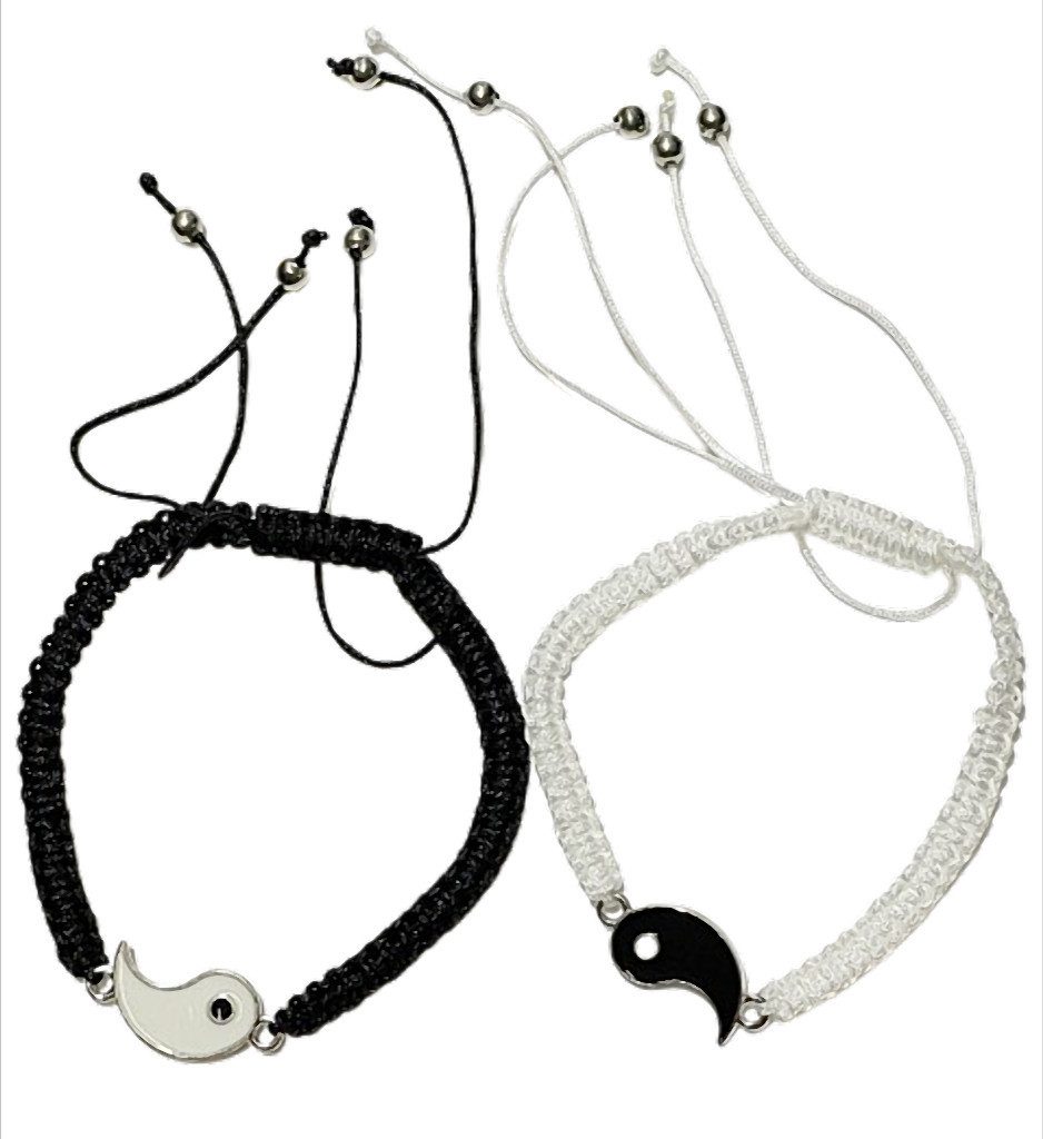 Westernlifestyle Armband Set Balance Duo – Yin & Yang Armband Set Yin Yang – Makramee Armbänder