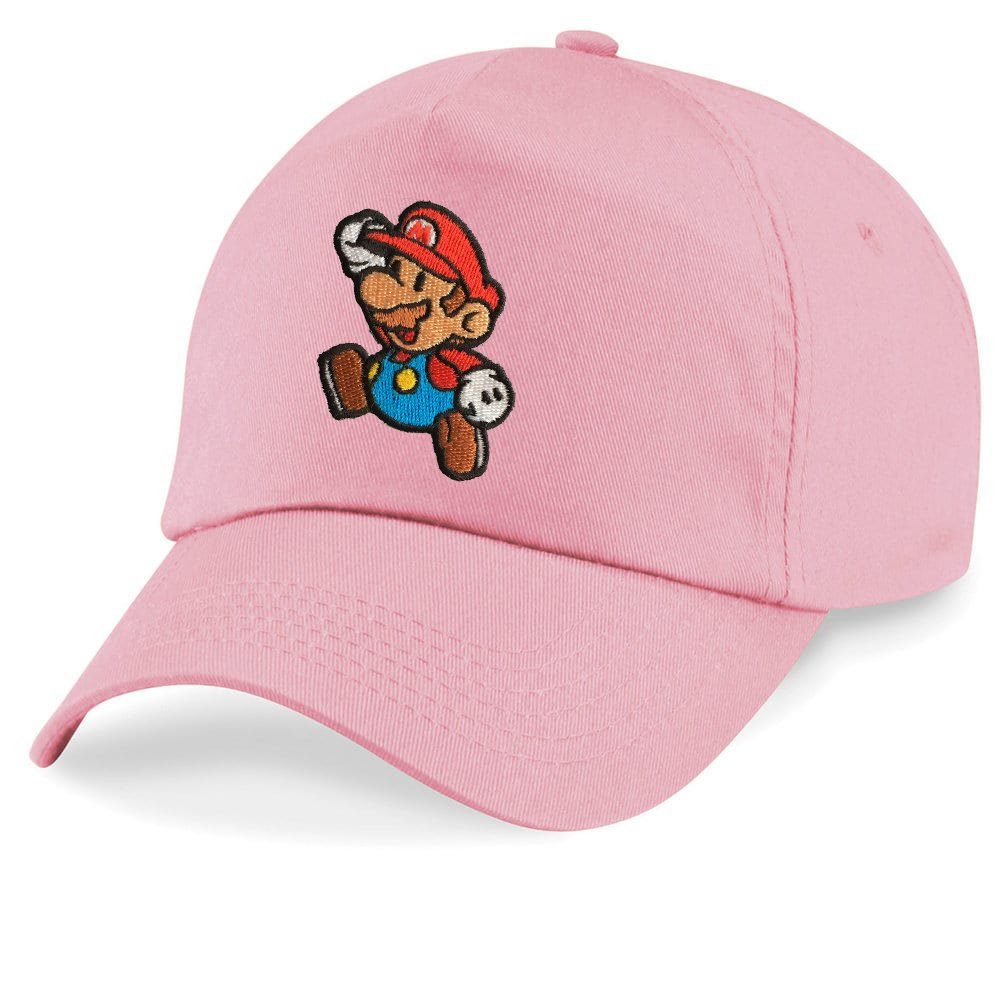 Blondie & Brownie Baseball Cap Kinder Mario Stick Patch Luigi Klempner Peach Super Nintendo One Size Rosa