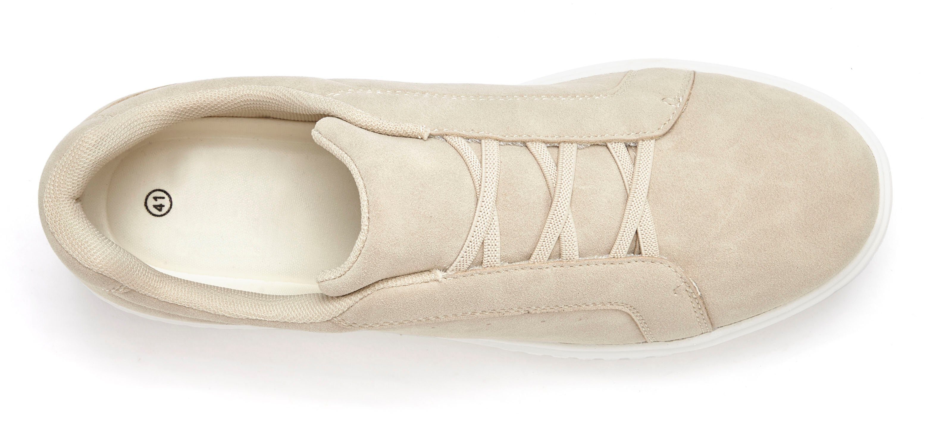 John Devin Freizeitschuh, Sneaker mit elastischen Bändern für schnelles Reinschlüpfen, Unisex VEGAN