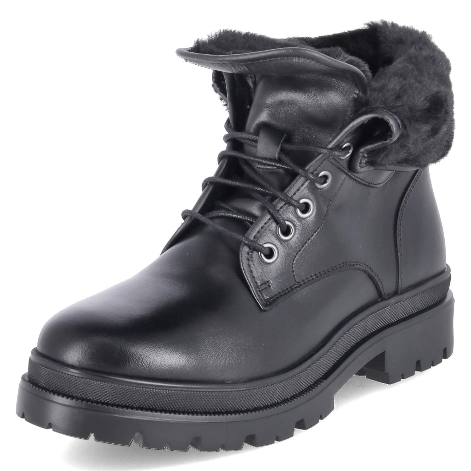 Fräulein Frida Fräulein Frida W1349-002 BLACK Damen Glattleder black Winterstiefel