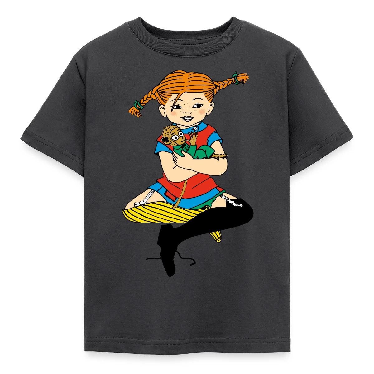 Spreadshirt T-Shirt Pippi Langstrumpf Zusammen Mit Herr Nilsson Kinder T-Shirt (1-tlg)