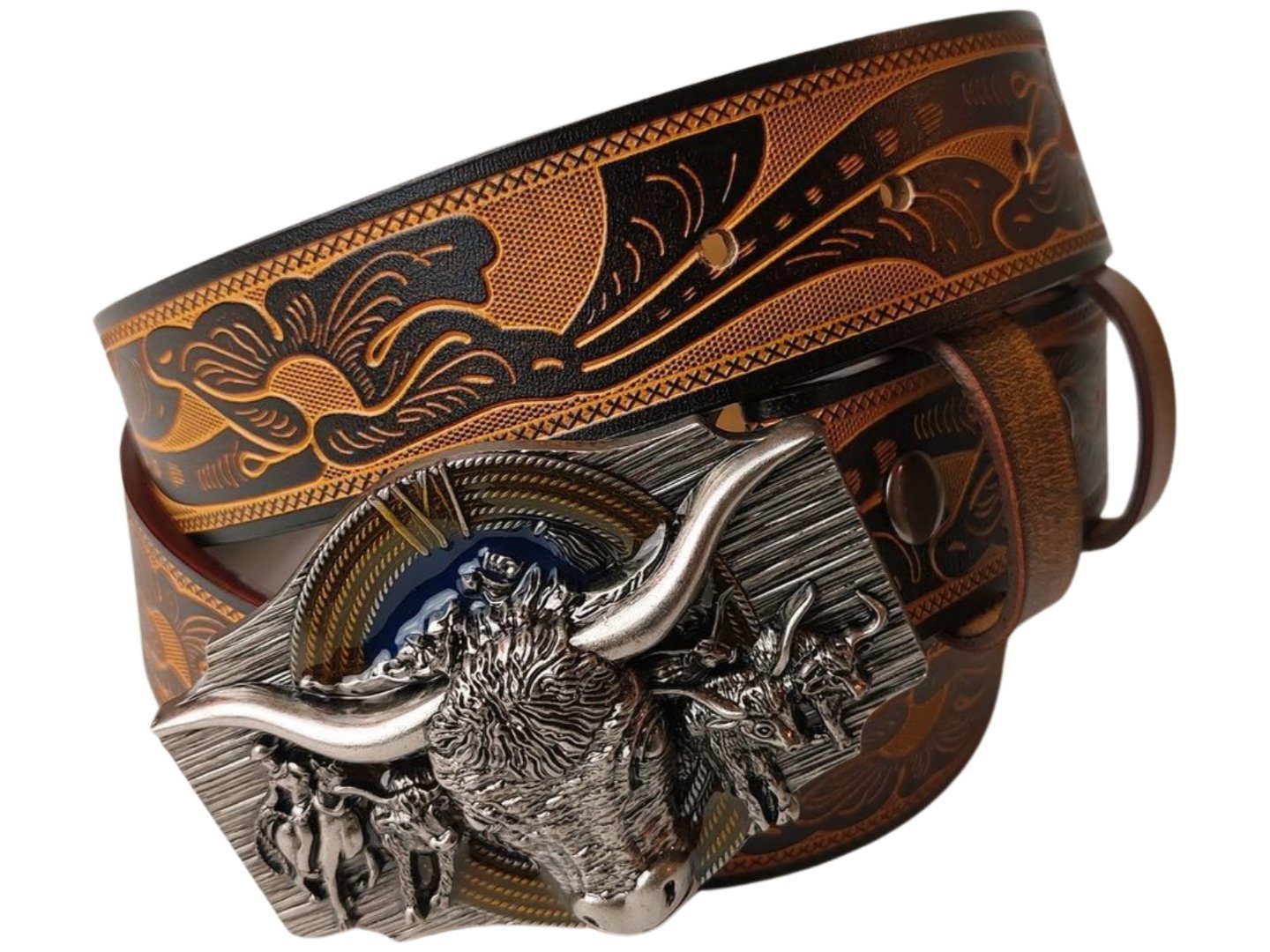 Ware aus aller Welt Ledergürtel Wild günstig online kaufen