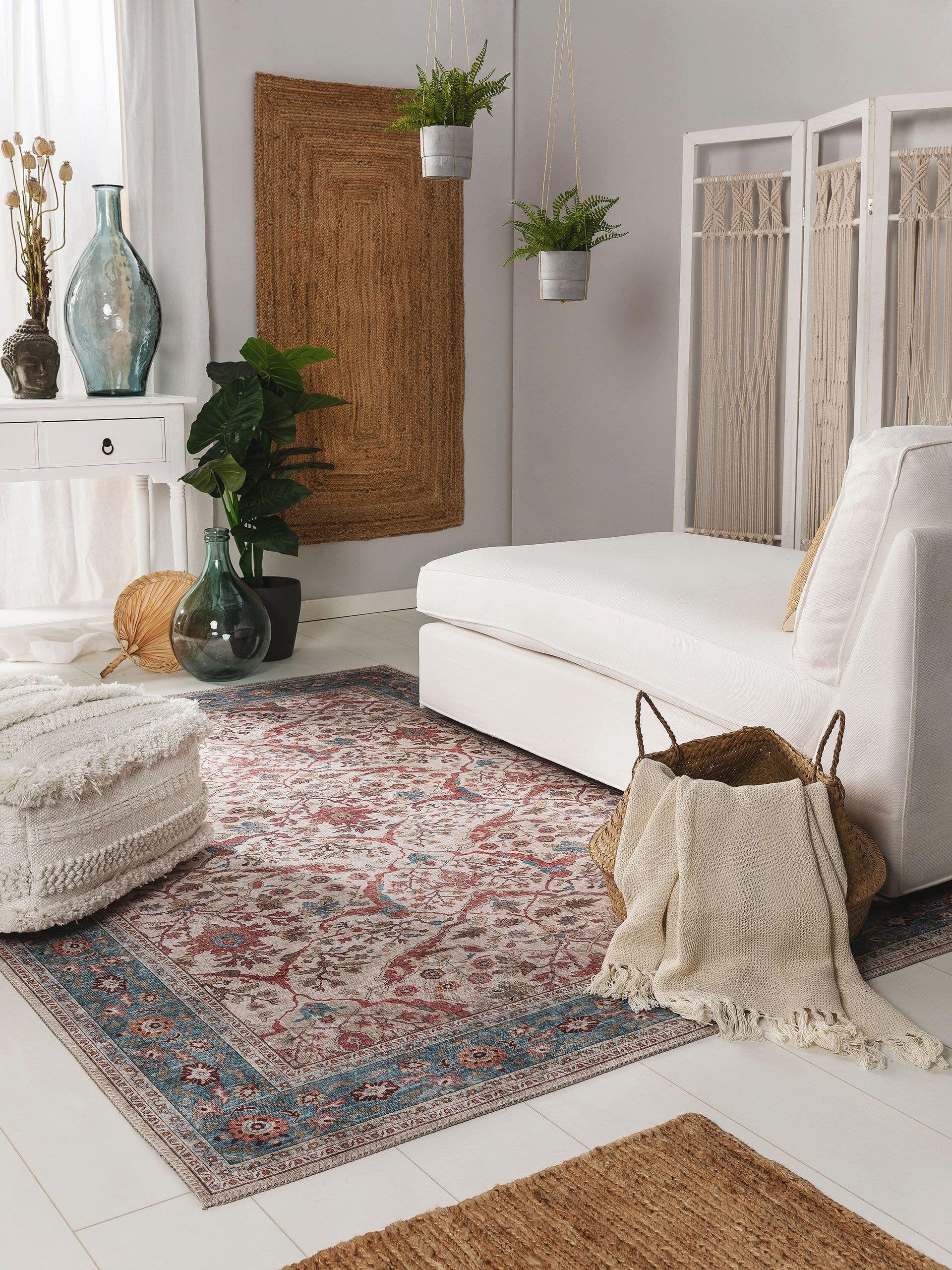 benuta Teppich Laury, rechteckig, Höhe: 5 mm, Kunstfaser, Berber, Ethno-Style, Wohnzimmer