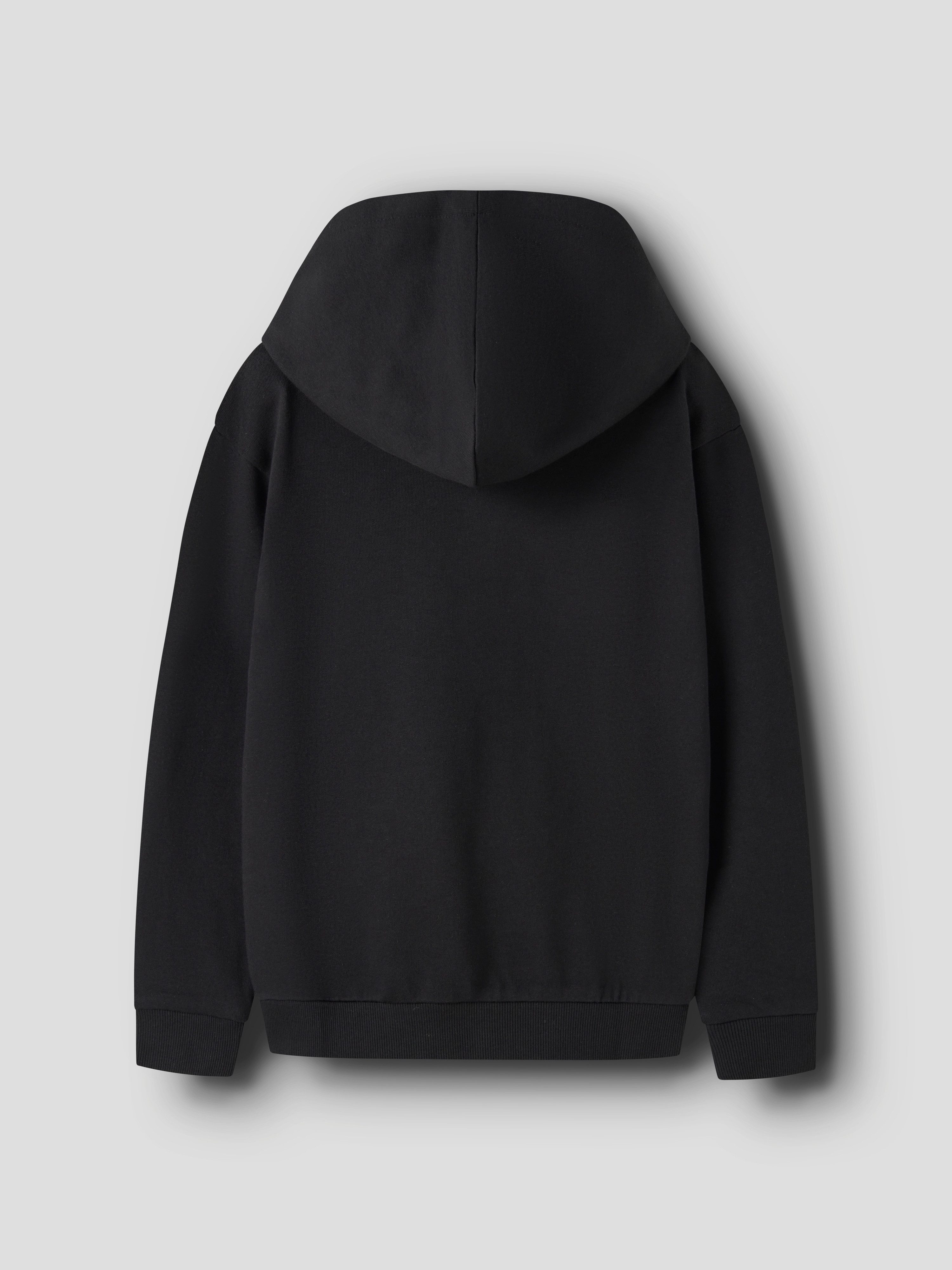 Name It Kapuzensweatshirt NKMNAVI LS NREG SWEAT WH BRU BOX Baumwolle, regular fit – Bild 3 von 4
