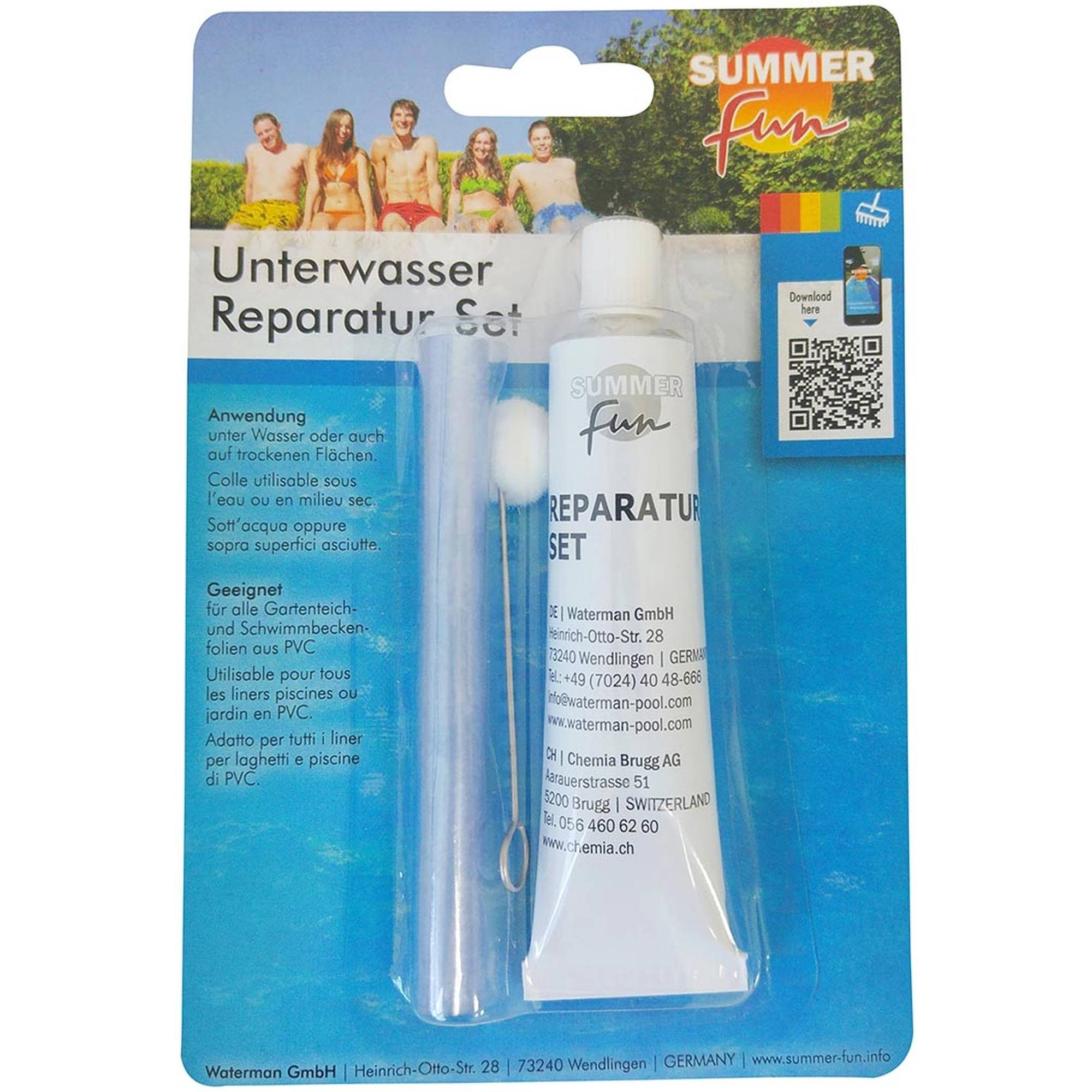 SUMMER FUN Teichfolie Unterwasser-Reparaturset Summer Fun, (1-St)