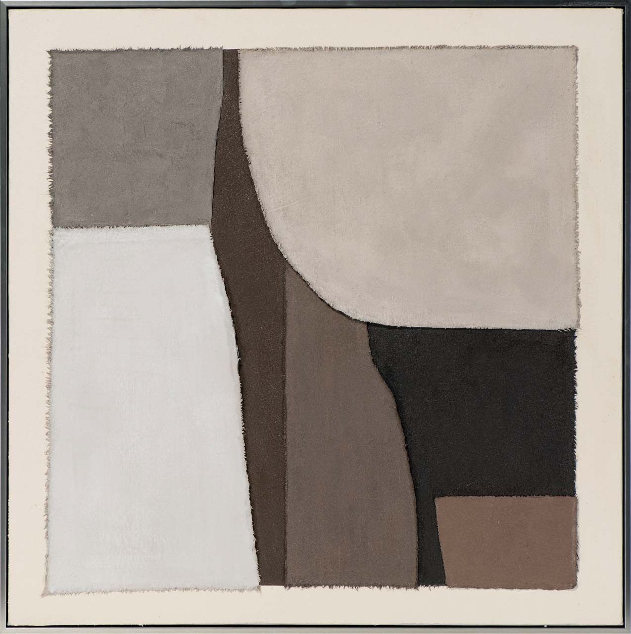 ArtUniverse Gemälde Leinwandbild Brown Geometry 80 x 80 cm, Abstrakt