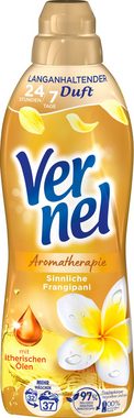 Vernel Aromatherapie Sinnliche Frangipani 8 x 37 WL (296 WL) Weichspüler (Spar-Pack, [8-St. mit ätherischen Ölen)