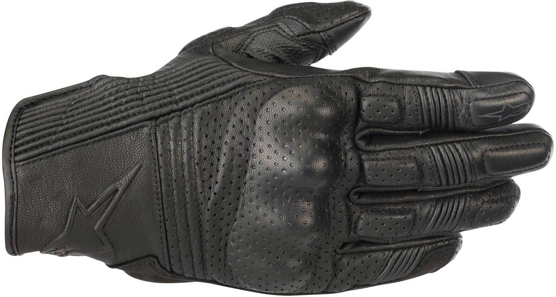 Alpinestars Mustang V2 Motorradhandschuhe – Kurze Lederhandschuhe Mit Knöchelprotektor Für Sommer-Touren