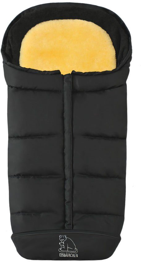 Fußsack Eisbärchen - Komfort 2 in 1 Lammfell Winterfußsack - Premium Qualität