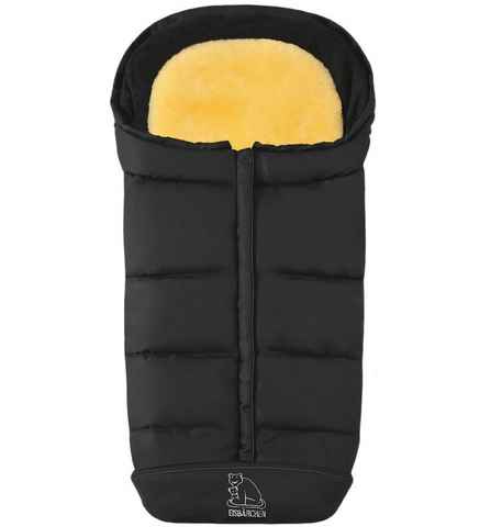 Heitmann Felle Fußsack Eisbärchen - Komfort 2 in 1 Winterfußsack, mit Lammfell-Einlage, für Kinderwagen und Buggy, waschbar