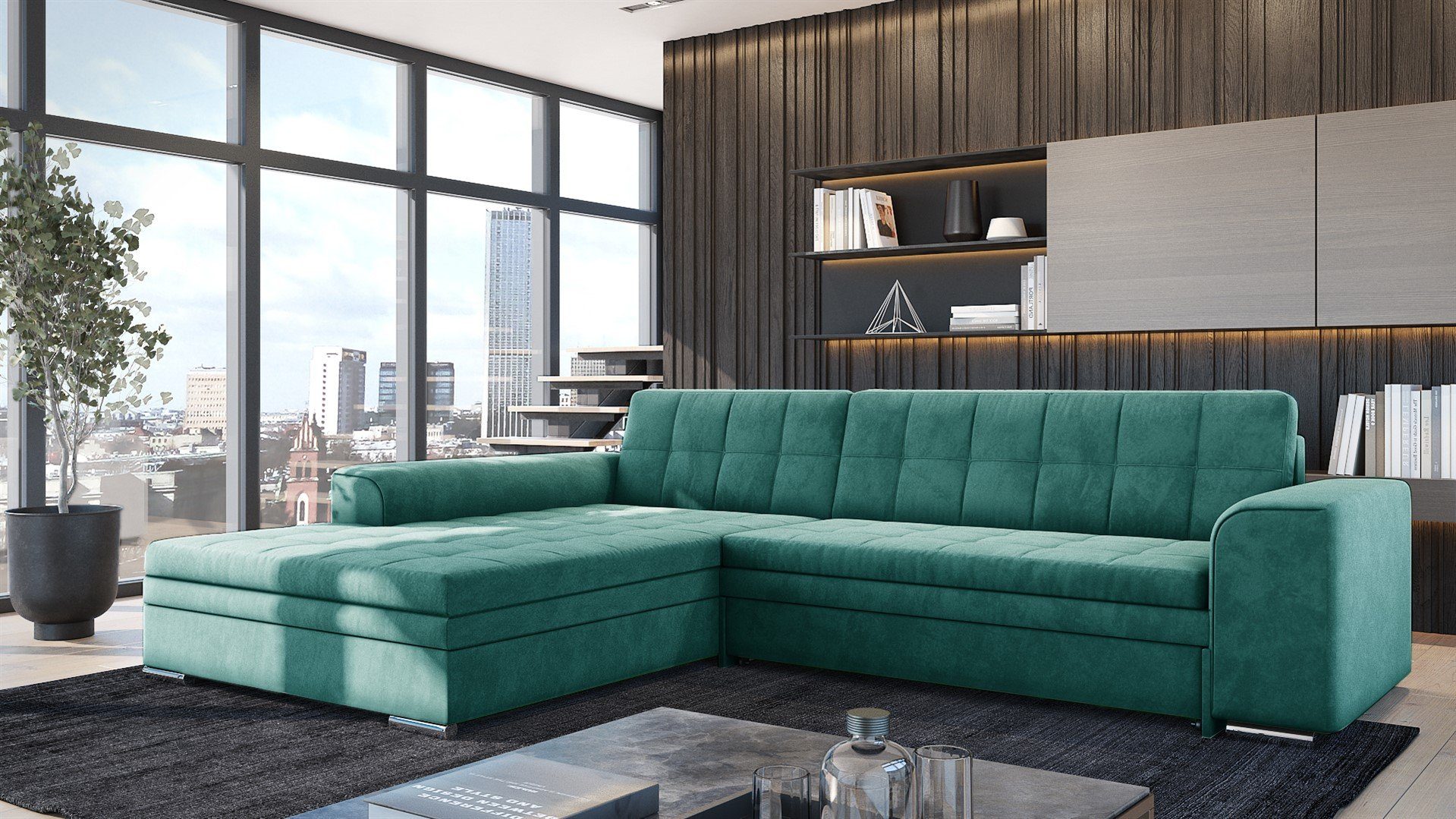 Fun Möbel Ecksofa Sofa SARRA Ottomane günstig online kaufen