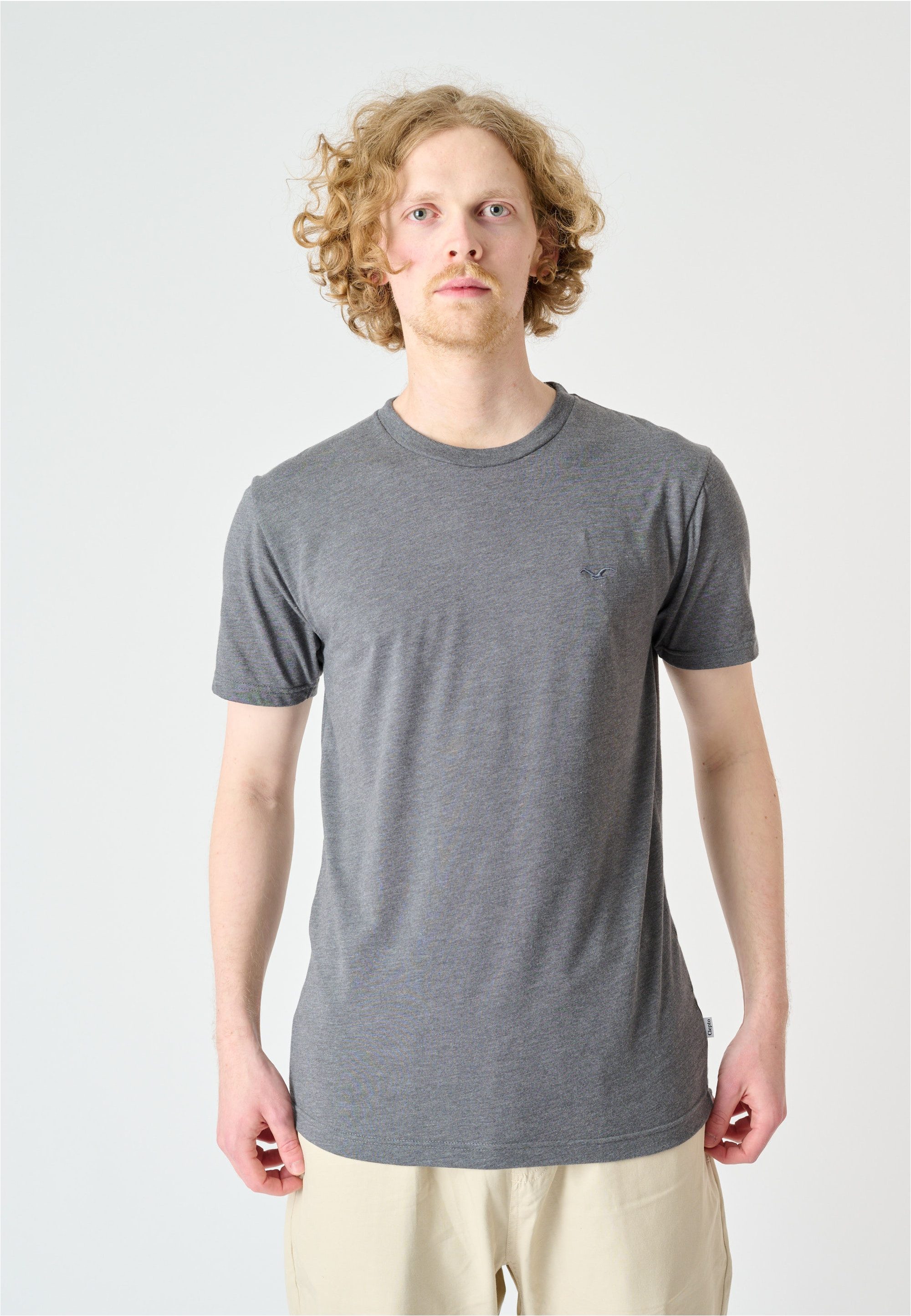 Cleptomanicx T-Shirt Ligull Regular (1-tlg) mit kleiner Logo-Stickerei