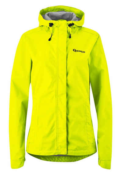 Gonso Fahrradjacke Sura Light Damen Regenjacke wind- und wasserdicht, Radjacke mit Kapuze