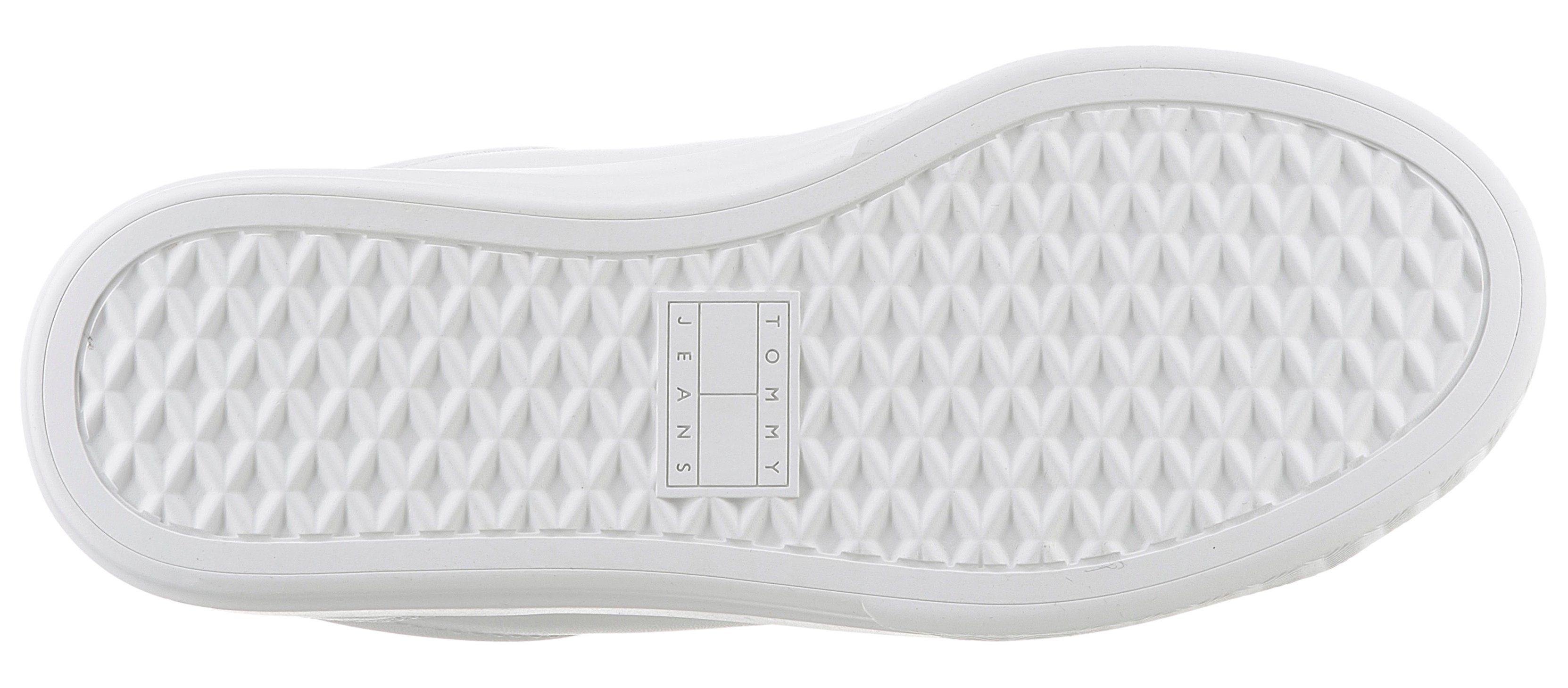 Tommy Jeans TJW CUPSOLE SNEAKER ESS Plateausneaker mit Logoaufnäher an der Zunge, Freizeitschuh, Halbschuh, Schnürschuh