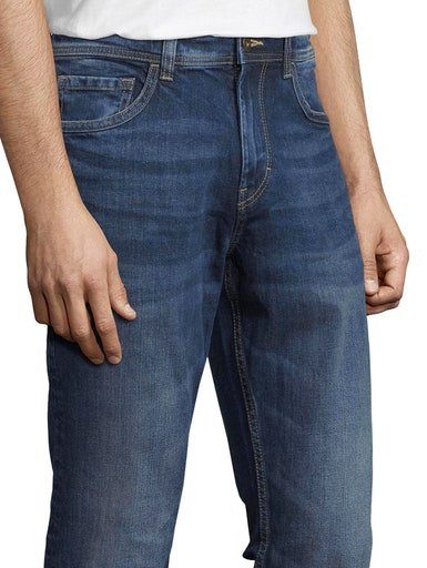 stone mid mit 5-Pocket-Jeans Reißverschluss TAILOR Josh TOM