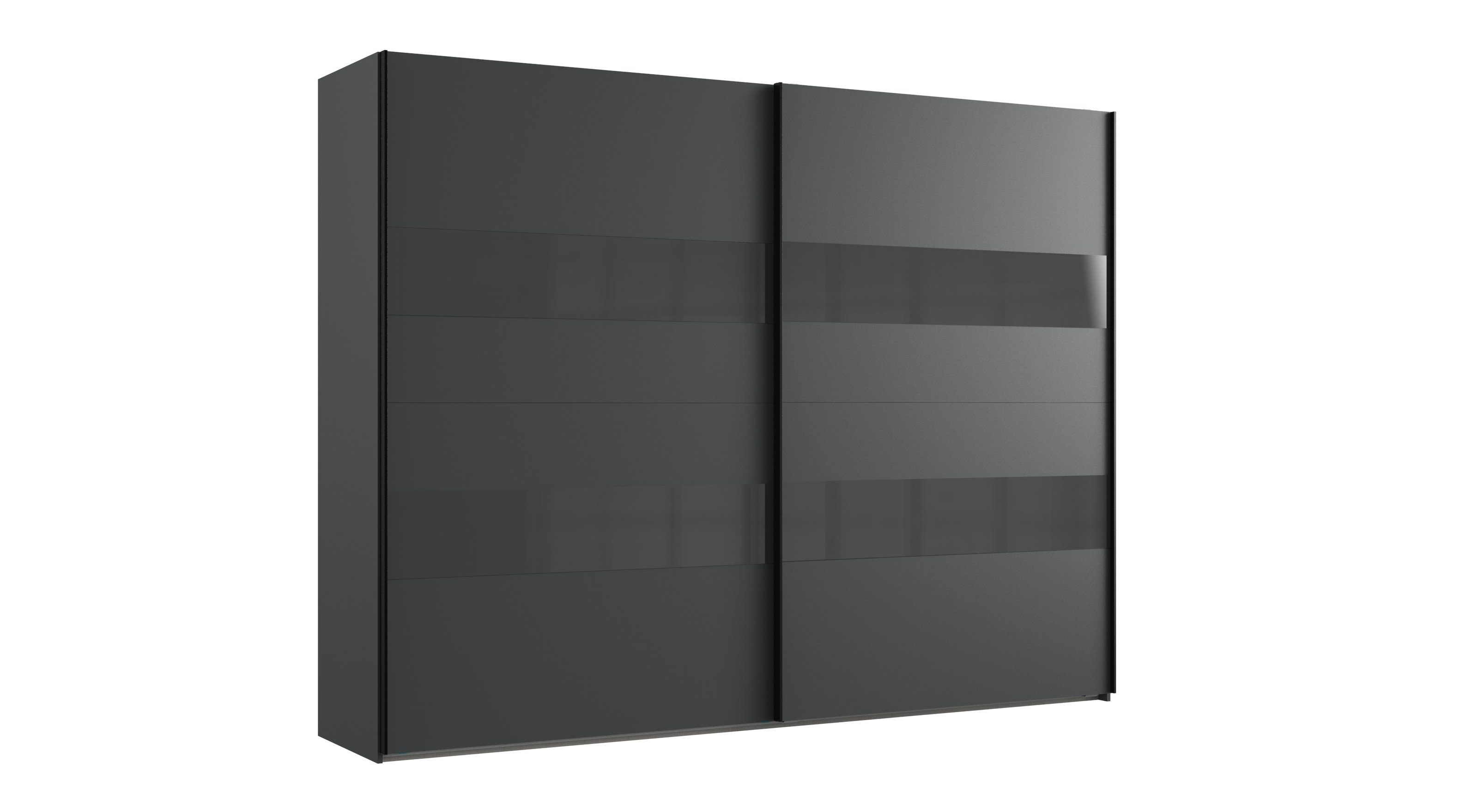 freiraum Kleiderschrank Altona2 (B/H/T: 270x210x65 cm) in Graphit mit 2 Türen und 5 Einlegeböden