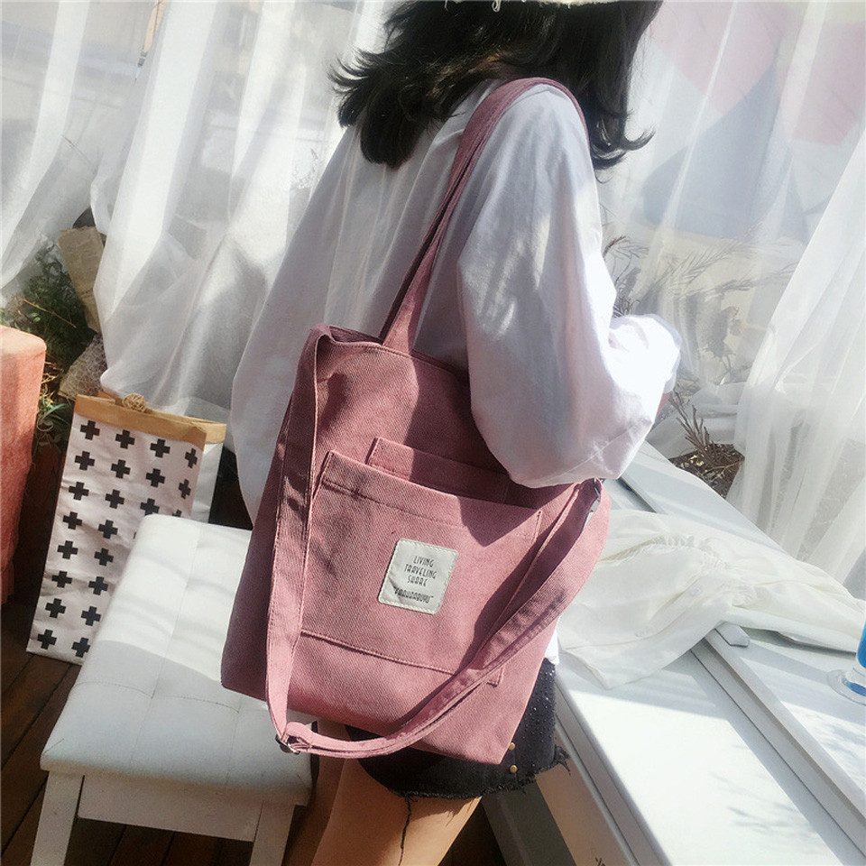 Coonoor Schultertasche Cord Tasche Damen Umhängetasche günstig online kaufen