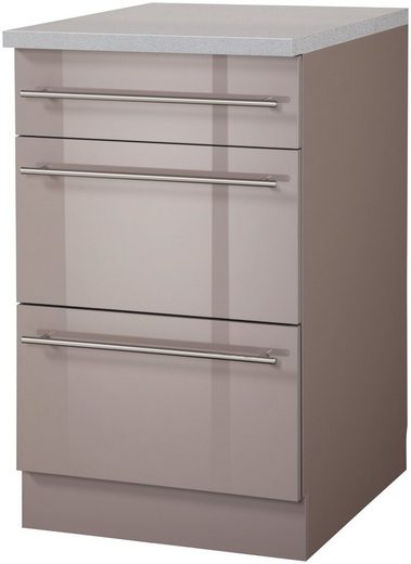 wiho Küchen Unterschrank »Chicago« 50 cm breit mit 2 Auszügen online