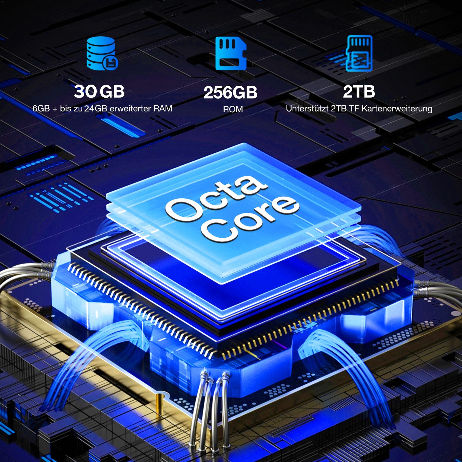 DOOGEE BLADE 10 PRO 6GB RAM + 256GB ROM(2TB) 6.56'' HD+Outdoor Handy Smartphone (6.56 Zoll, 256 GB Speicherplatz, 50 MP Kamera, Handy Ohne Vertrag,Baustellenhandy, 50MP,IP68/IP69K/NFC/Face ID/OTG)