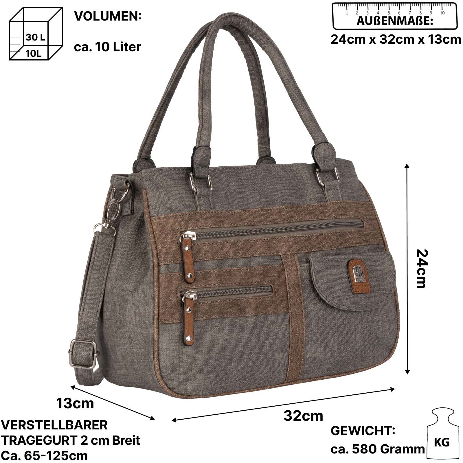 EAAKIE Umhängetasche Damen Tasche Schultertasche Umhängetasche Leder Optik Handtasche, als Schultertasche, Umhängetasche tragbar