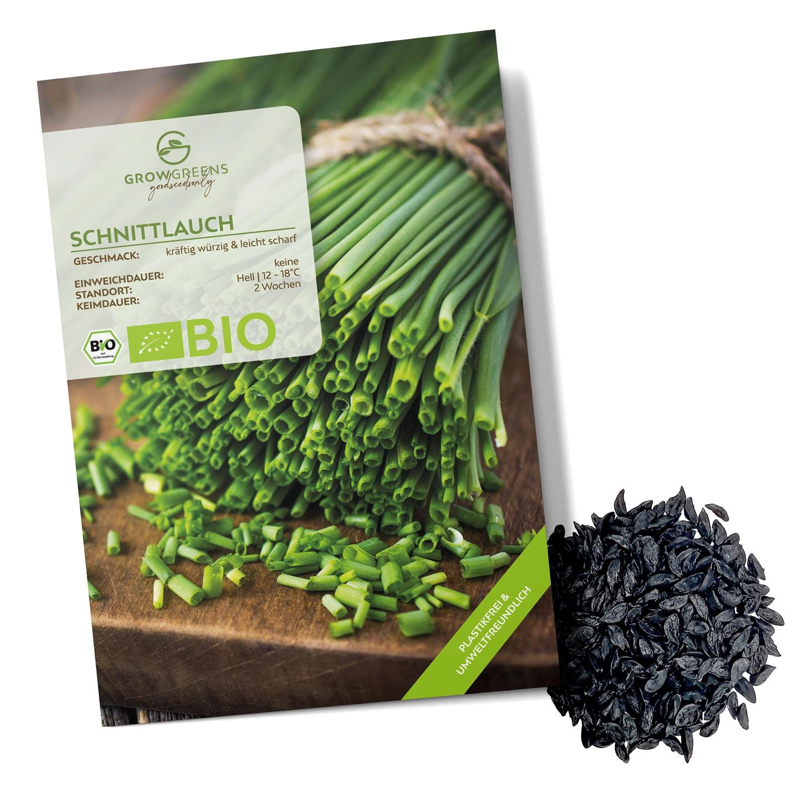 Growgreens Kräutersamen BIO Schnittlauch Samen - Kräuter Saatgut aus bio. A günstig online kaufen