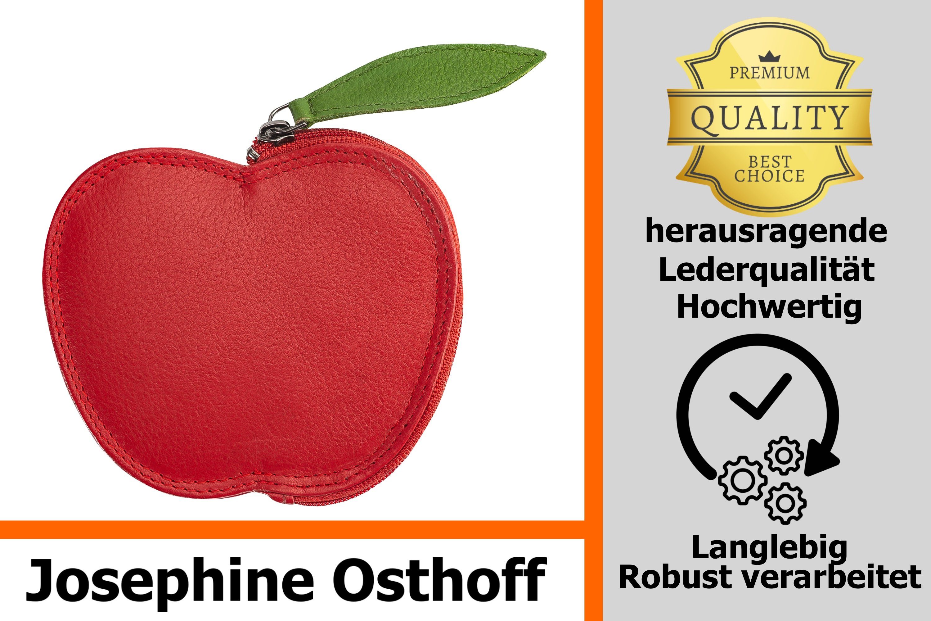 Josephine Osthoff Geldbörse Apfel Geldbörse rot / grün günstig online kaufen