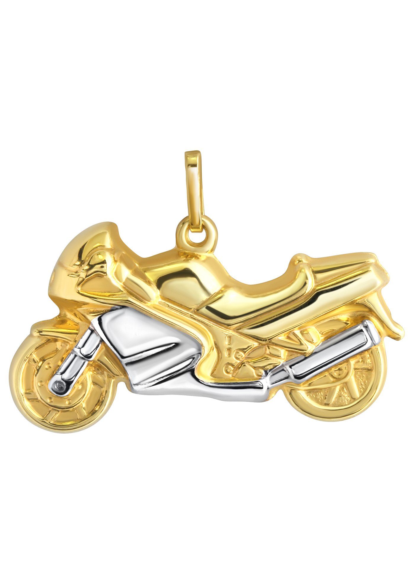 Firetti Kettenanhänger Schmuck Geschenk Gold 375 Halsschmuck Anhänger Halskette Motorrad