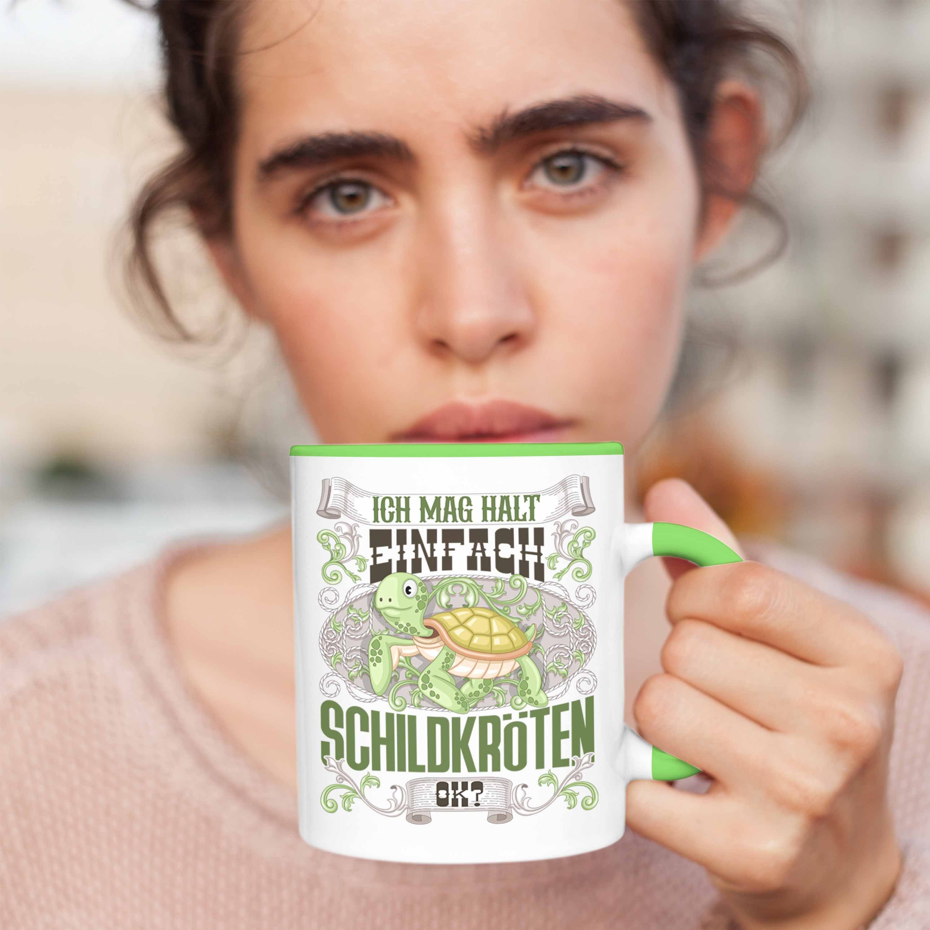 Spruch Tasse G Besitzer - Schildkröten Schildkröte Geschenk Trendation Grün Trendation Tasse