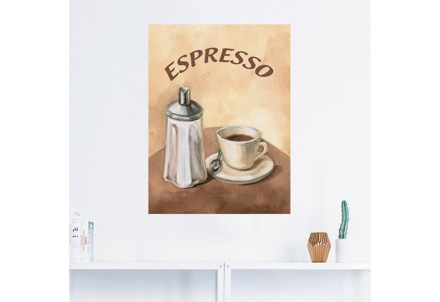 Artland Wandbild »Espresso II«, Getränke (1 Stück), in vielen Größen & Produktarten - Alubild / Outdoorbild für den Außenbereich, Leinwandbild, Poster, Wandaufkleber / Wandtattoo auch für Badezimmer geeignet-kaufen